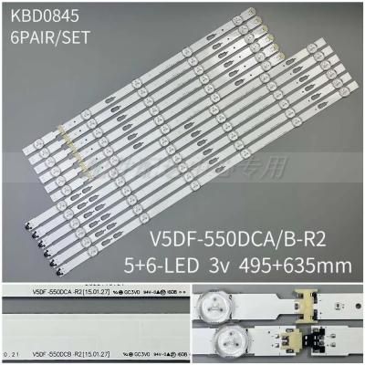 12Pcs x LED Backlight for Sam-sung V5DF-550DCA-R2 UE55J6300AW UN55J6520 UE55J6300 UE55J6370 CY-WJ055CGLV1H UE55J6300AK UE55J637