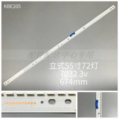 55'' LED Backlight for Samsung UE55K5510 5500 6300 UN55K6250 625D BN96-39508A 09A LM41-00238A 301A V6EY_550SM0_LED72_R4 72-LED