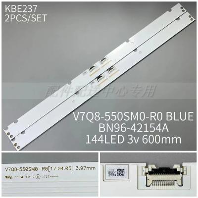 2Pcs x LED Backlight for V7Q8-550SM0-R0 BN96-42154A Bendable-55inch-12ch-144Ea QE55Q8CAMT QE55Q8CAM QN55Q7FVM 144-LEDs 600mm