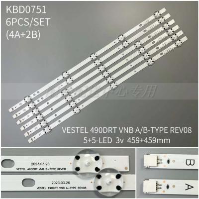 6pcs x 49 inch LED TV Backlight for VESTEL 490DRT VNB A/B-TYPE REV0.8