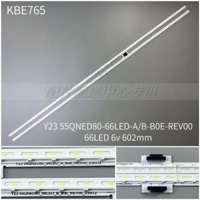 2PCS x LED Backlight Strip for Y23 55QNED80-66LED-A/B-BOE-REV0 66Leds 602MM 6V