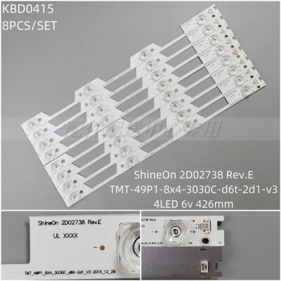 8Pcs x LED Backlight for 49P3 D49A620U L49P1 YH-4C-LB4904-YH01J YM03J Y49A580 B49A769U 49A660U 49HR330M04A1